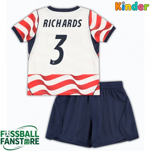 Vereinigte Staaten Chris Richards #3 Replik Heimtrikot Kinder WM 2026 Kurzarm (+ Kurze Hosen)